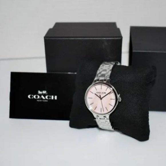 Coach Josie Watch 34 Mm in Silver/Pink - Picture 2 of 5